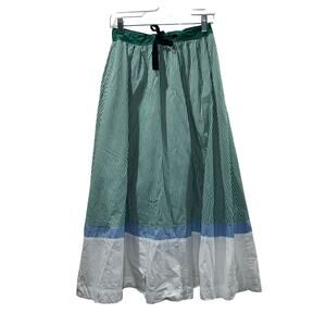 Maeve by Anthropologie Striped Colorblock Drawstring Maxi Skirt – Size XS